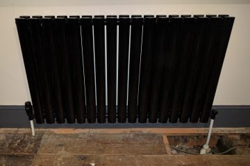stylish black radiator