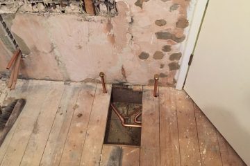 new radiator pipework